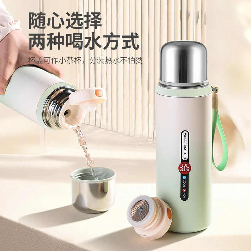 316不锈钢保温杯便携大容量泡茶杯高颜值水杯子爆款2025最新款