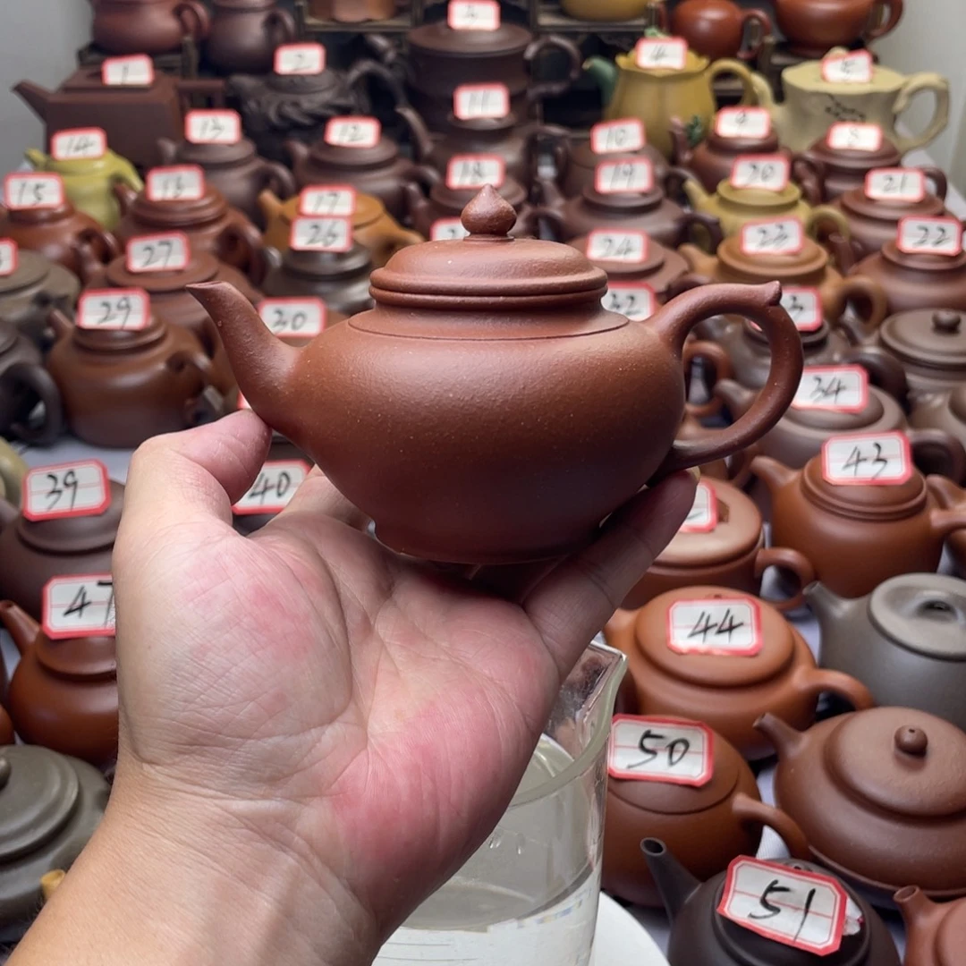 紫砂茶壶宜兴紫砂半手工