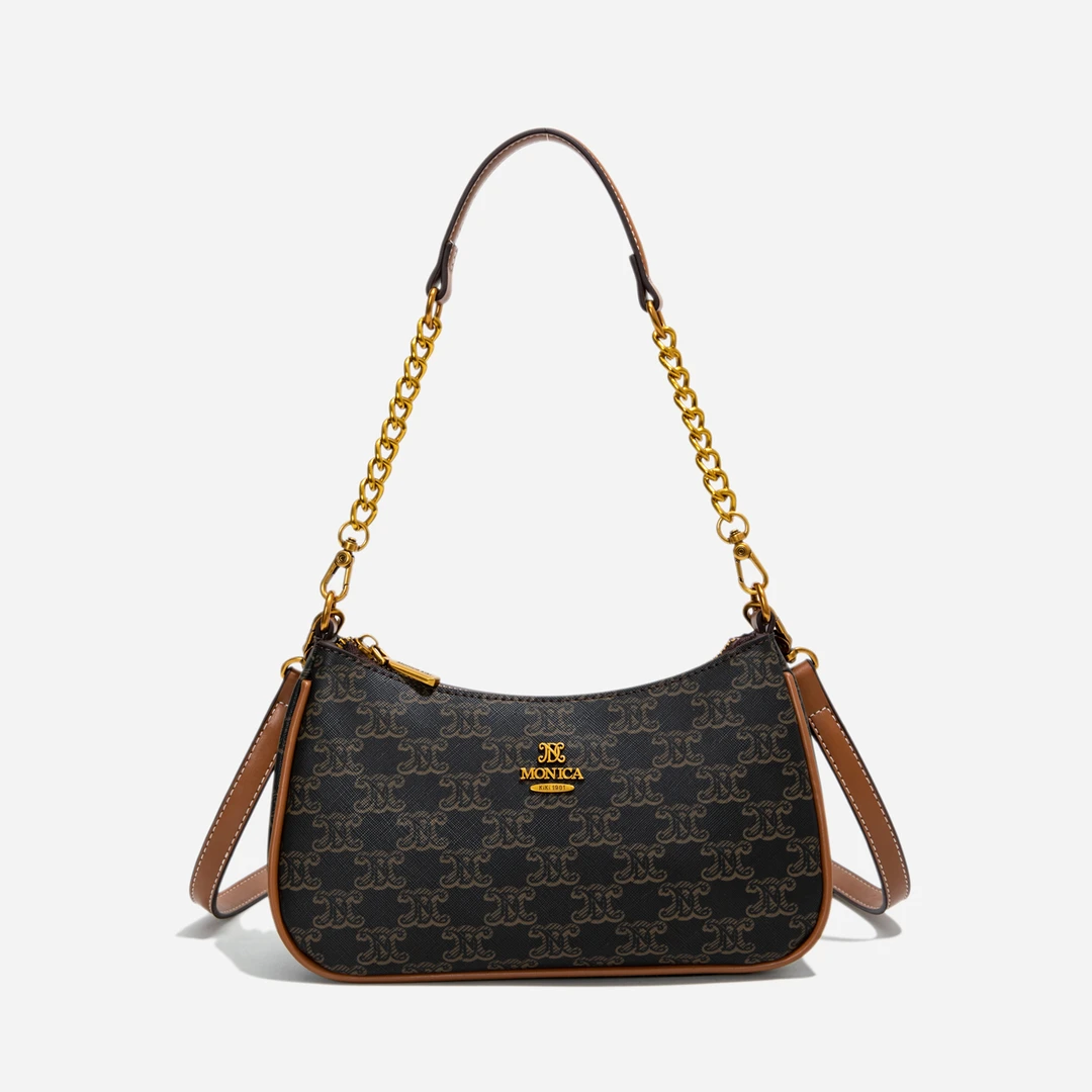 高级感洋气小包包女士2025新款小众百搭腋下包斜挎饺子包麻将包