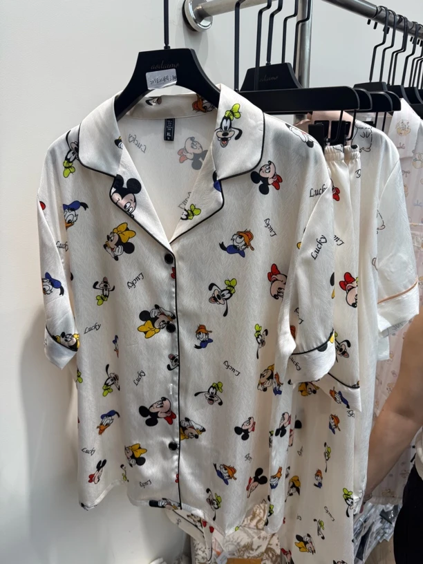卡通米奇冰丝睡衣可外穿家居服
