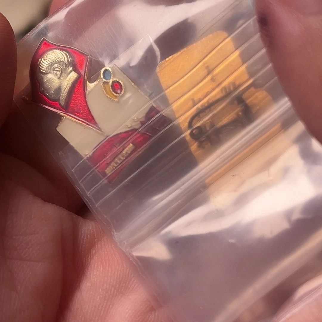 泡***泡一对铝制徽章闪拍