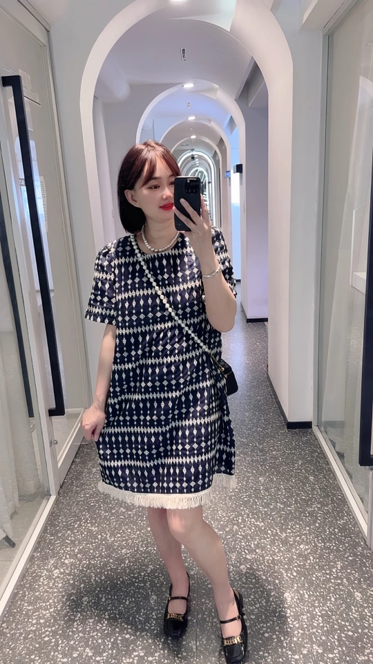 千金风小香流苏连衣裙夏季时尚气质减龄高级感连衣裙6031