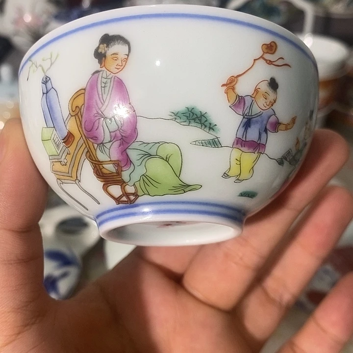 摆件景德镇陶瓷主人杯23556