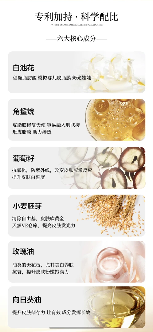 集光精华油亮肤，滋润，以油养肤