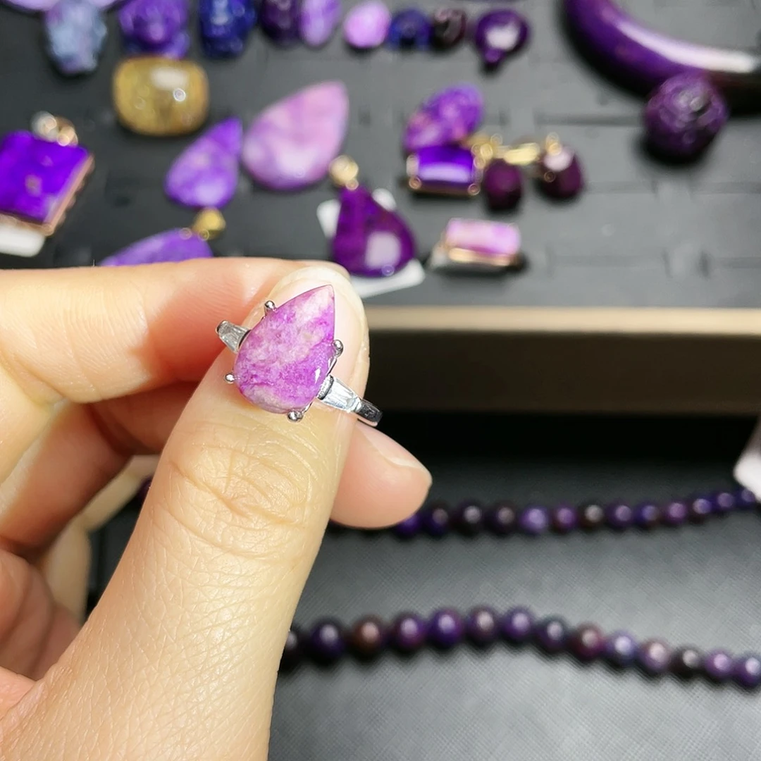 苏纪石（舒俱来）戒指银S925镶嵌