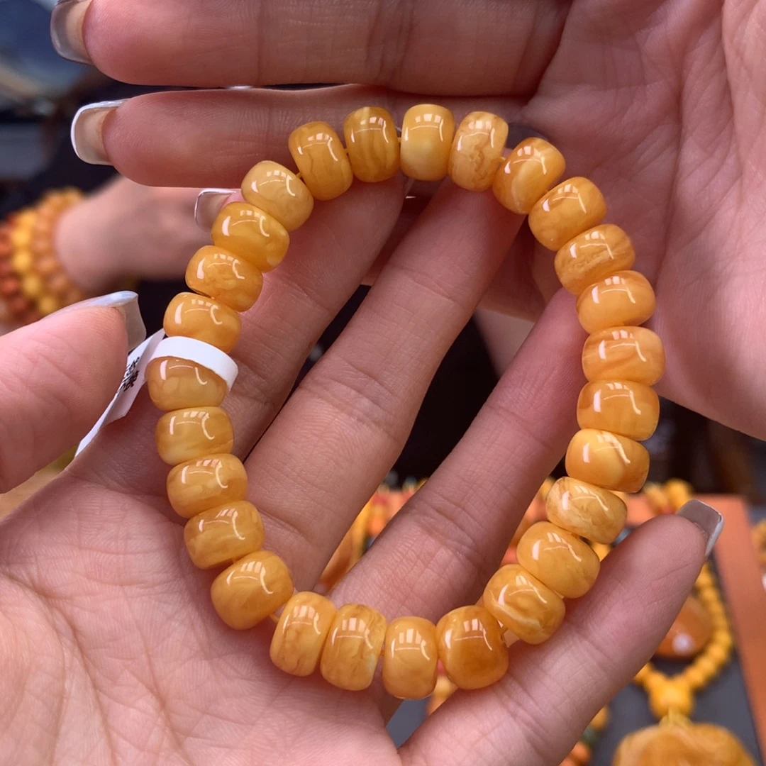未镶嵌蜜蜡手串天然
