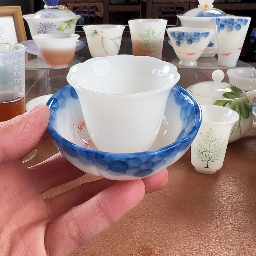 老***儿杯子陶璞玉陶瓷茶具手绘系列