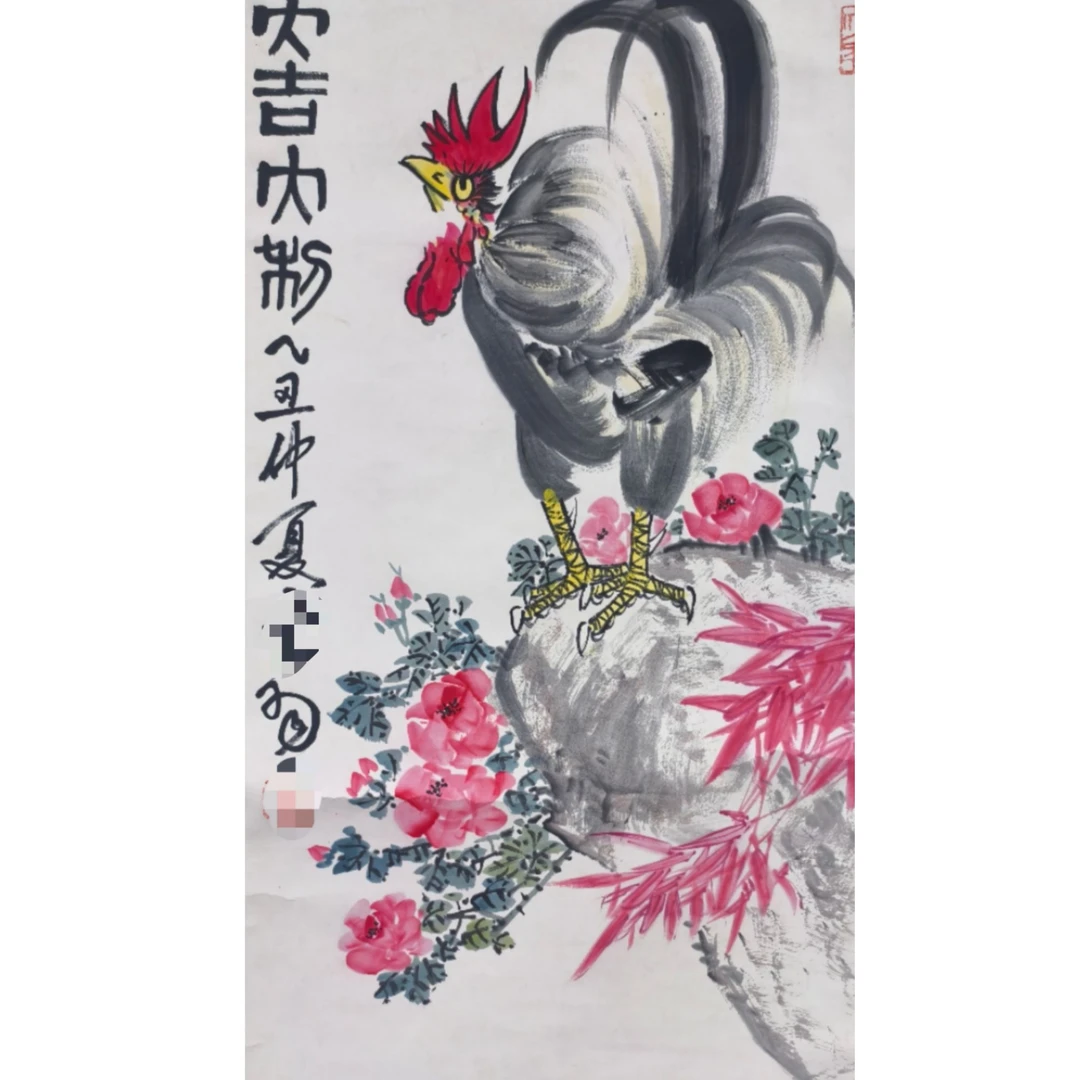 陈   动物立轴图90*43约3.4平尺