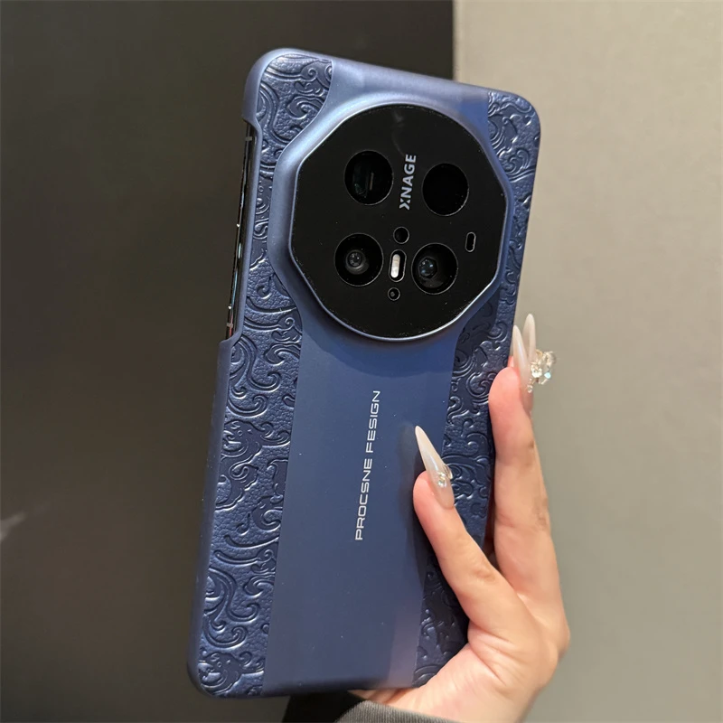 适用华为mate70rs非凡大师手机壳国风龙纹真皮高级感全包保护套