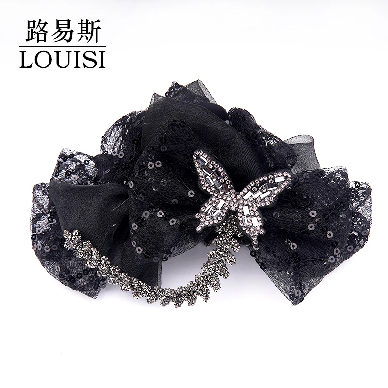 巴黎王妃【蝶笙】高级感麦穗抓夹后脑勺盘发发饰MY1292