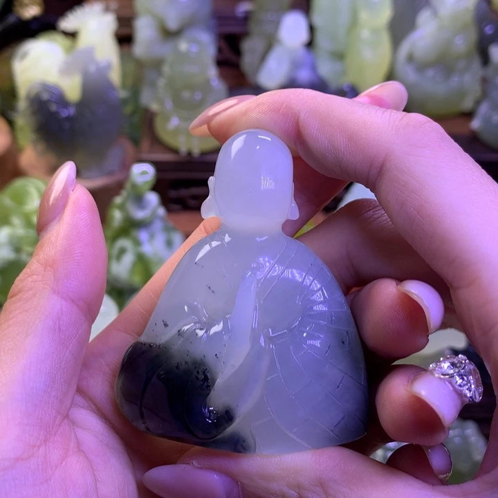 岫玉未镶嵌手把件