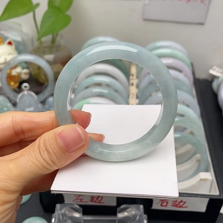 翡翠未镶嵌手镯51正圈