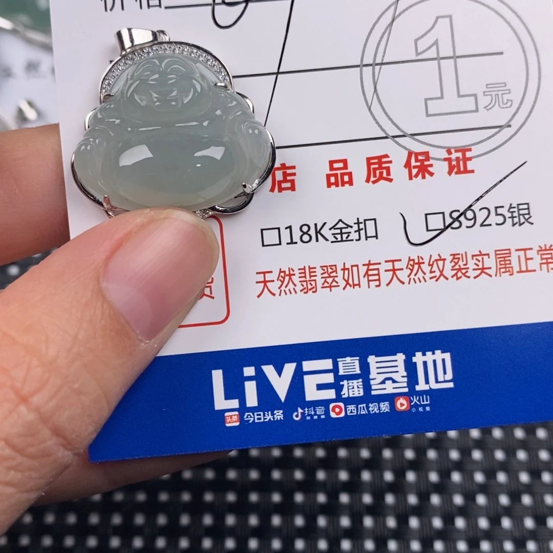 翡翠银S925镶嵌颈饰