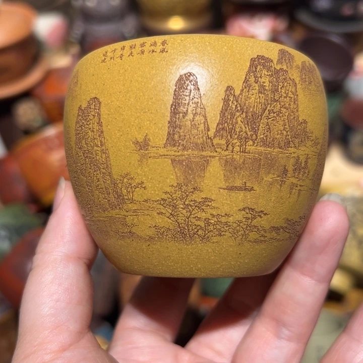 茶杯紫砂宜兴紫砂主人杯