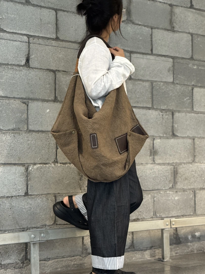 友家②③⑨手工单肩布包叫到名字备注编码去下单，默认瑕疵介意勿拍