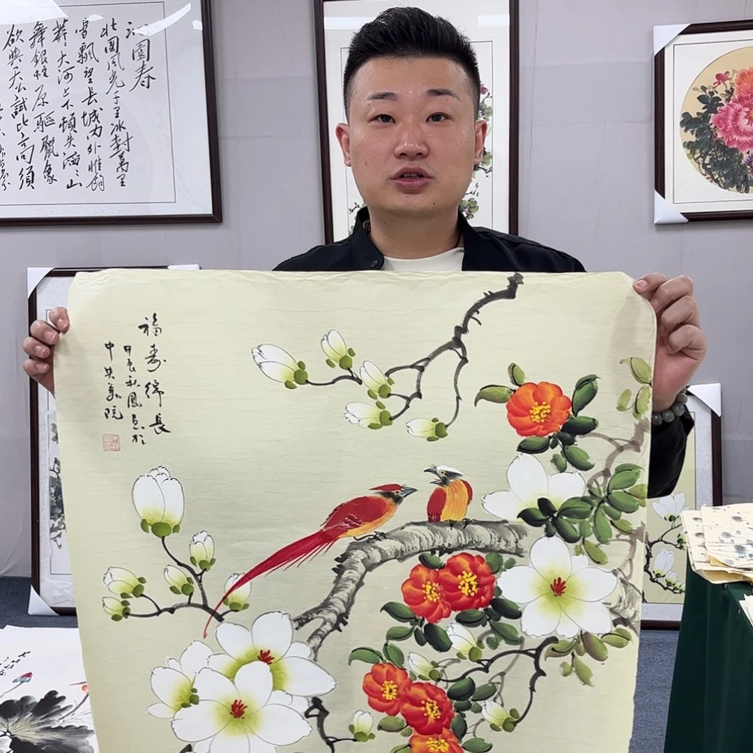 国画国画作品宣纸纯手绘