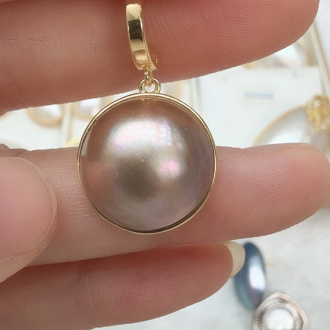 拼合珍珠（马贝珠）未镶嵌颈饰