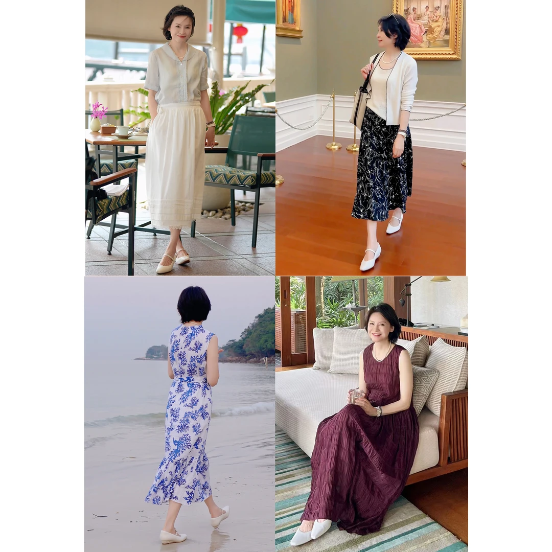 我是摩羯 玛丽珍单鞋 弹力混种羊皮水染羊皮橡胶底一字扣坡跟单鞋