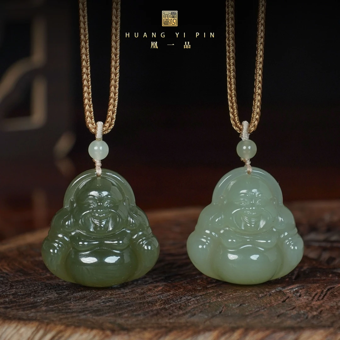 【凰一品】和田玉晴水佛公 发一深一浅两个