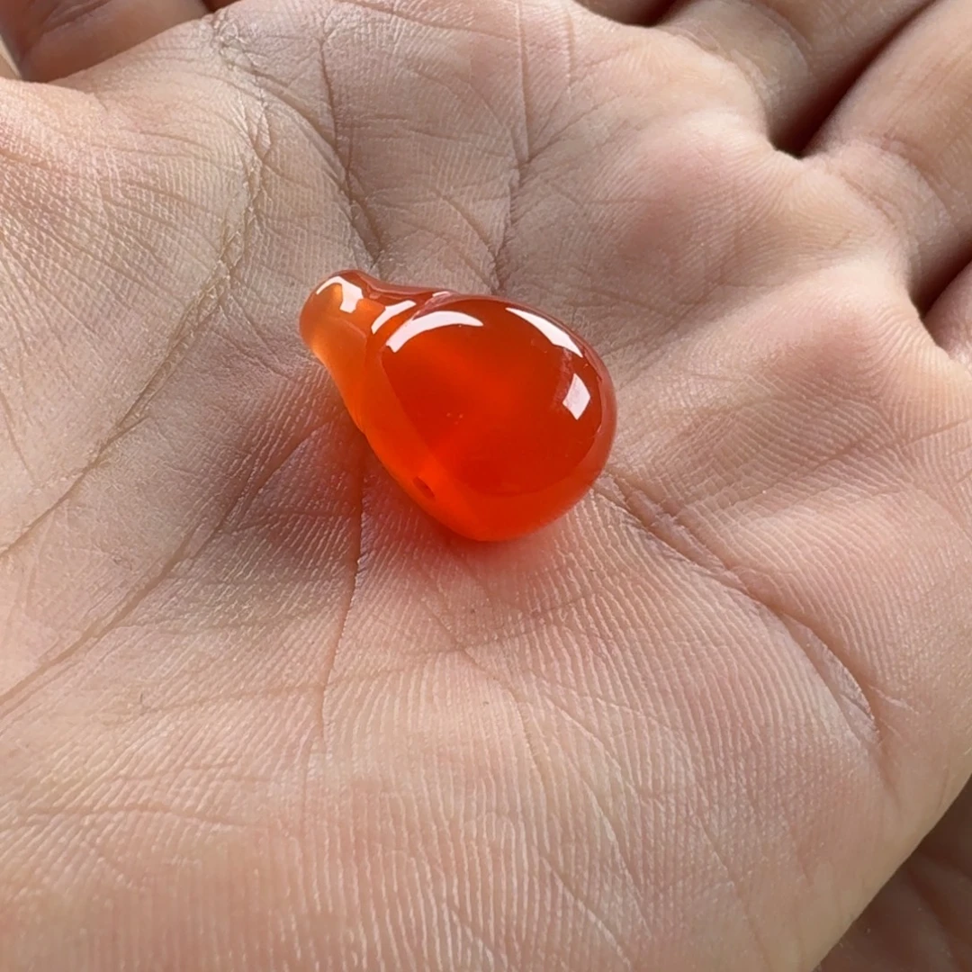 南红玛瑙未镶嵌三通12.2*11.8