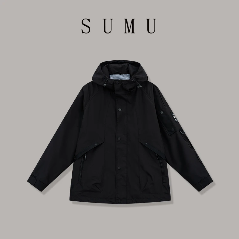 宿慕SUMU 男女同款外套 2-14春季2025新款时尚百搭休闲外套M000BO