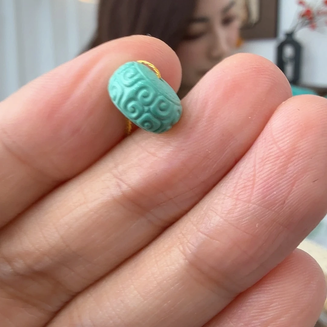 绿松石未镶嵌挂件