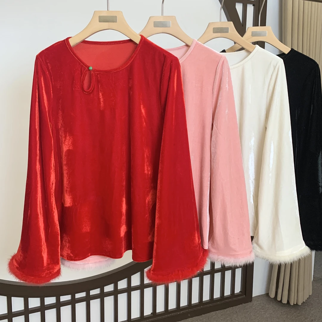 宸嫚三C娘娘99985新中式中国风时尚打底上衣