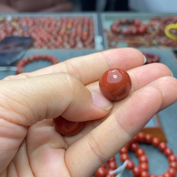 南红玛瑙单珠16多样性发1未镶嵌