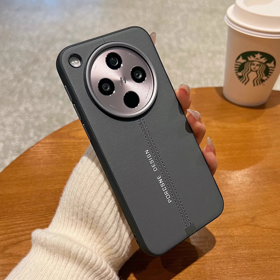 适用oppofindx8手机壳新款findx8pro保护套男女防滑素皮创意防摔