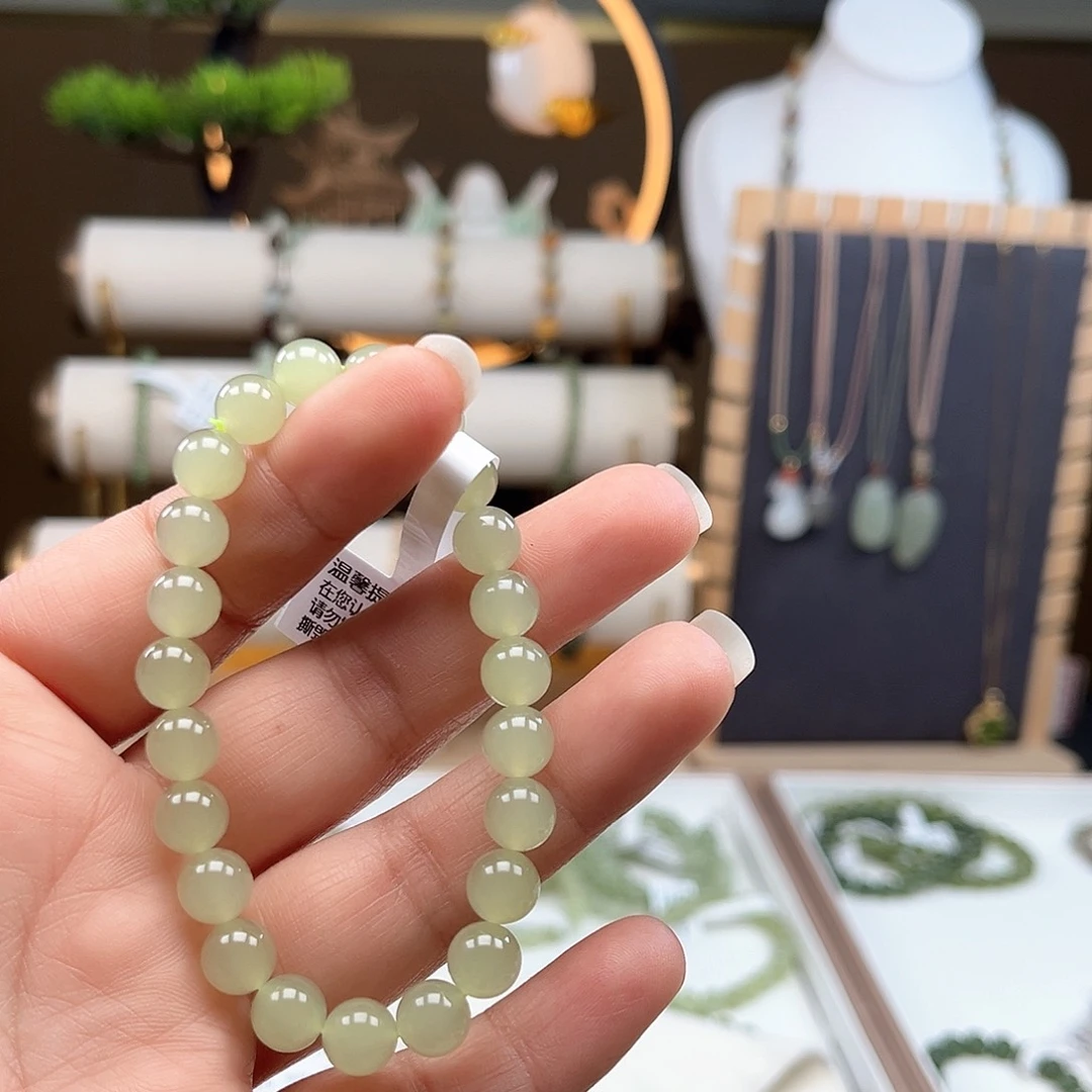 和田玉手串未镶嵌K****学