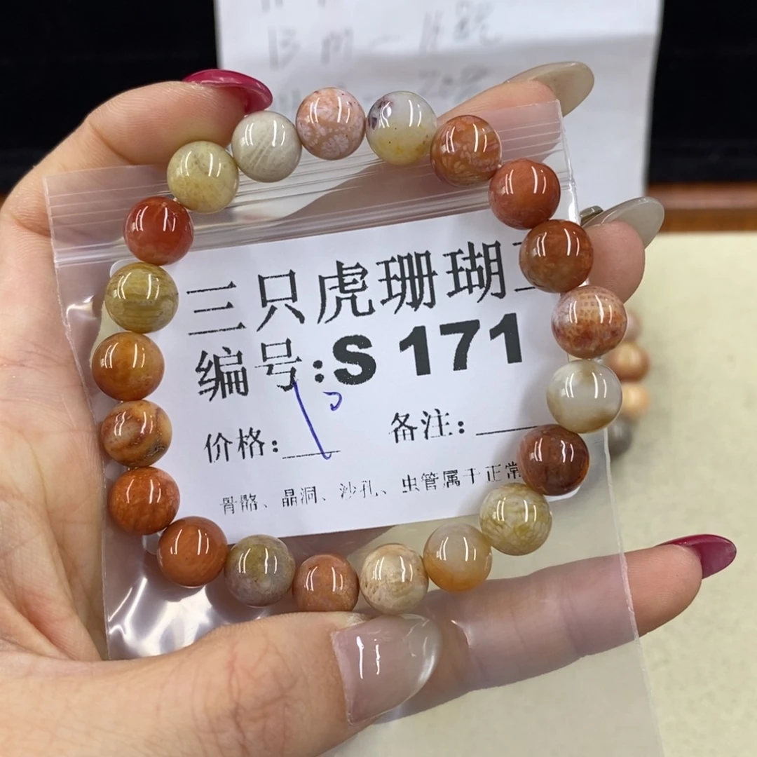 硅化珊瑚（珊瑚玉）1足银镀金镶嵌J***y