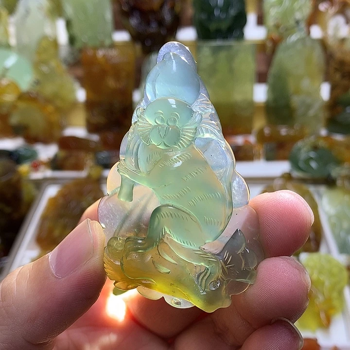 蛇纹石玉未镶嵌珠宝半成品