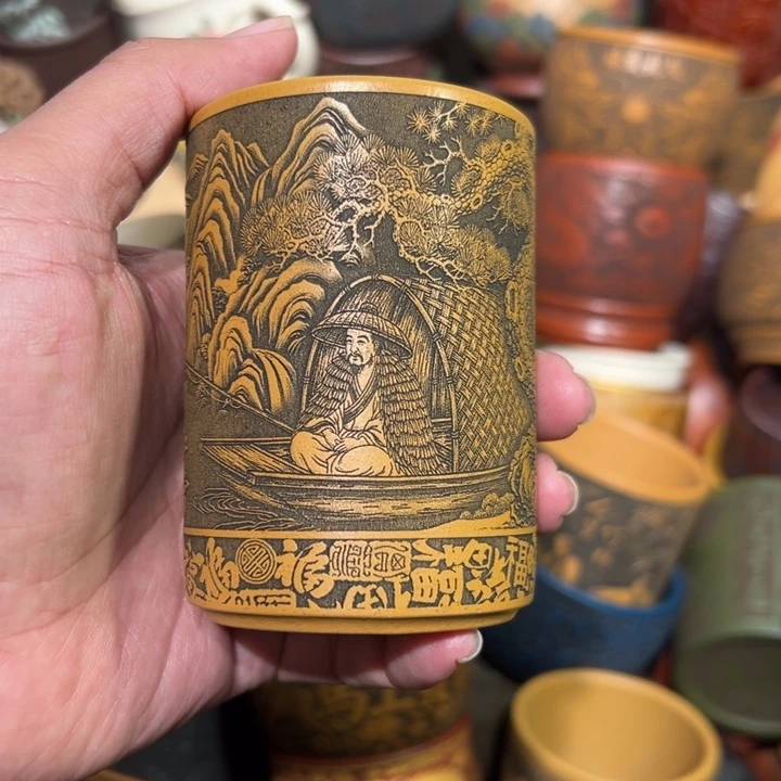 紫砂茶杯宜兴紫砂主人杯