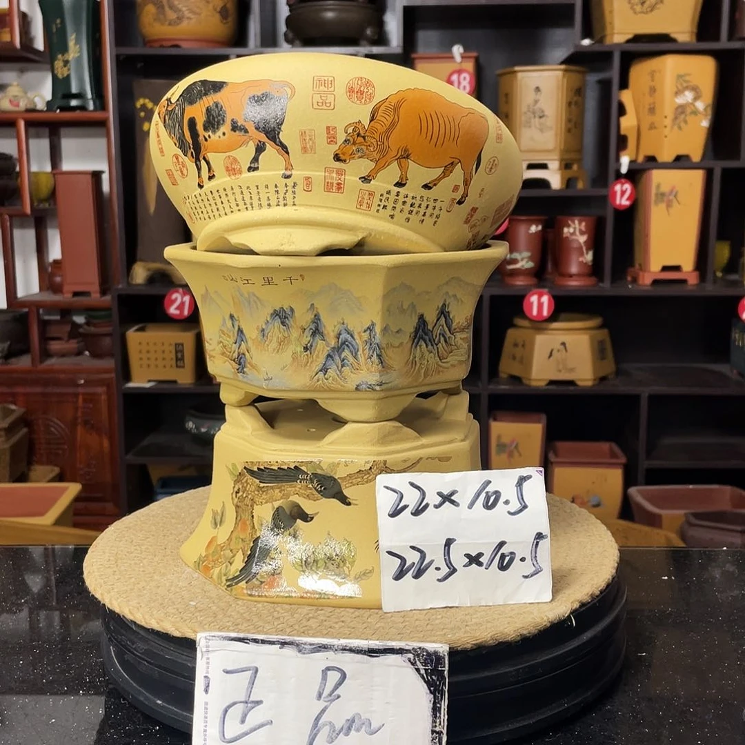 紫砂D-婉秋紫砂花盆