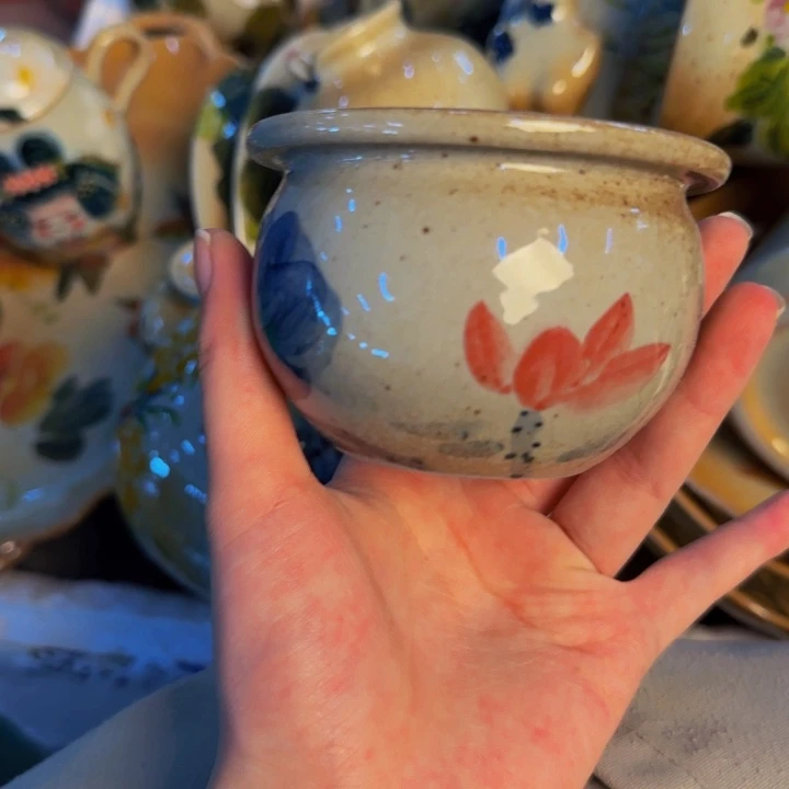 瓷片手工手绘细微不一样