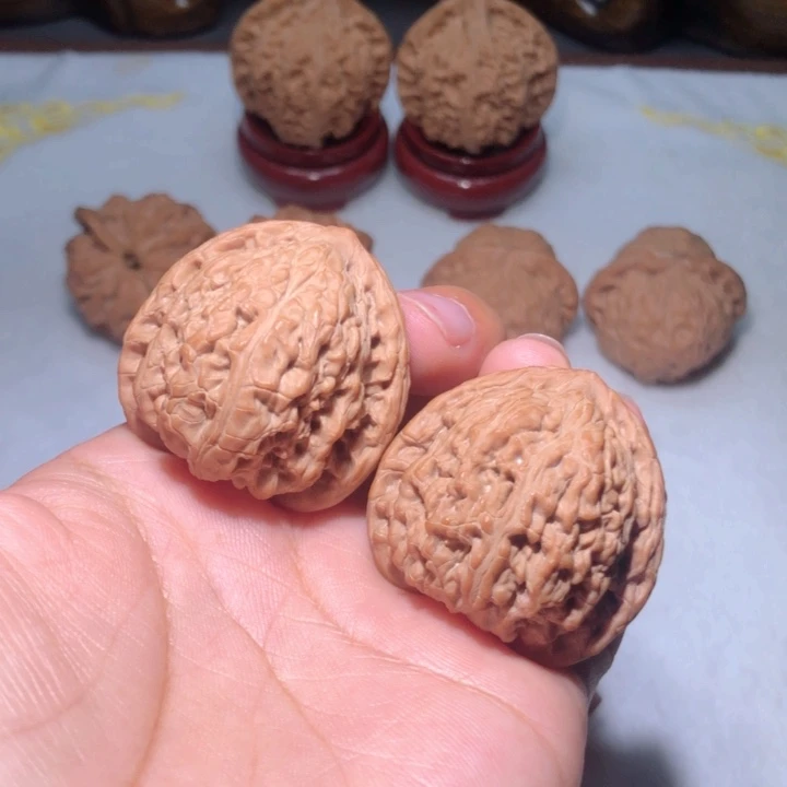 把件文玩核桃36承德密纹