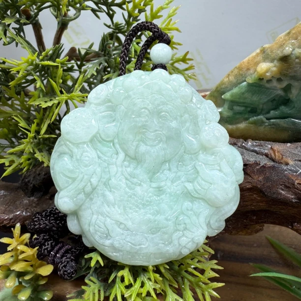 天然A货翡翠财神（多样性发其一）