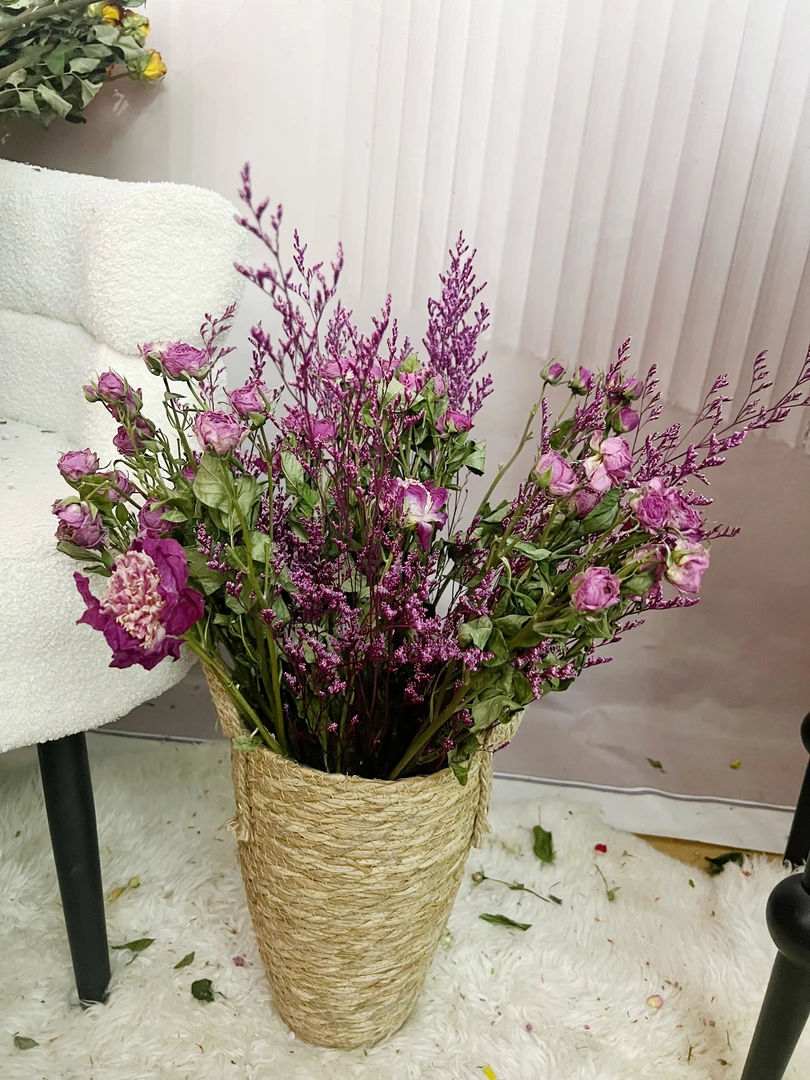 玫瑰紫色花束干花花束