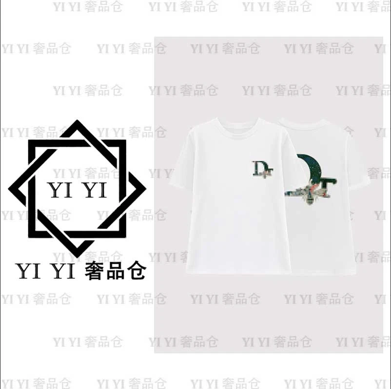 【YI YI/周一一奢品】66996#轻奢时尚印花T恤2025潮流百搭个性上衣