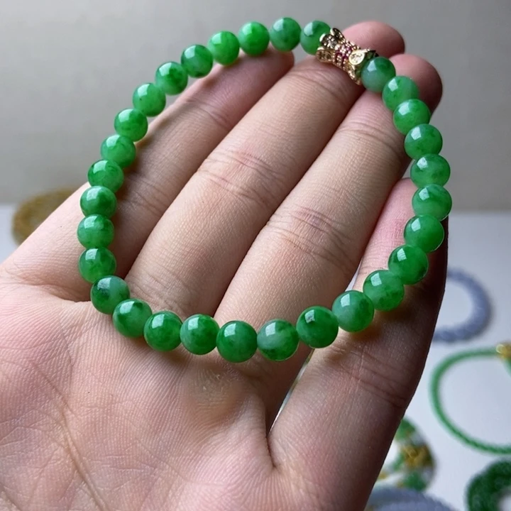 定制翡翠未镶嵌缅甸翡翠A货卡6.4