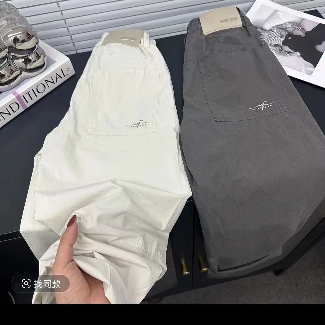 【纯棉水洗】休闲裤夏款宽松韩版男女童春夏长裤潮流时尚百搭裤子