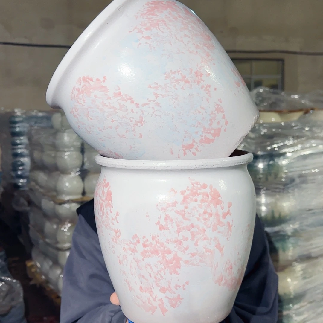 紫砂花盆高20口20