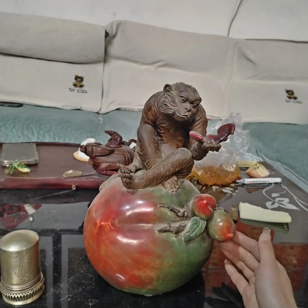 小猴摆件，，。。。。。。。。