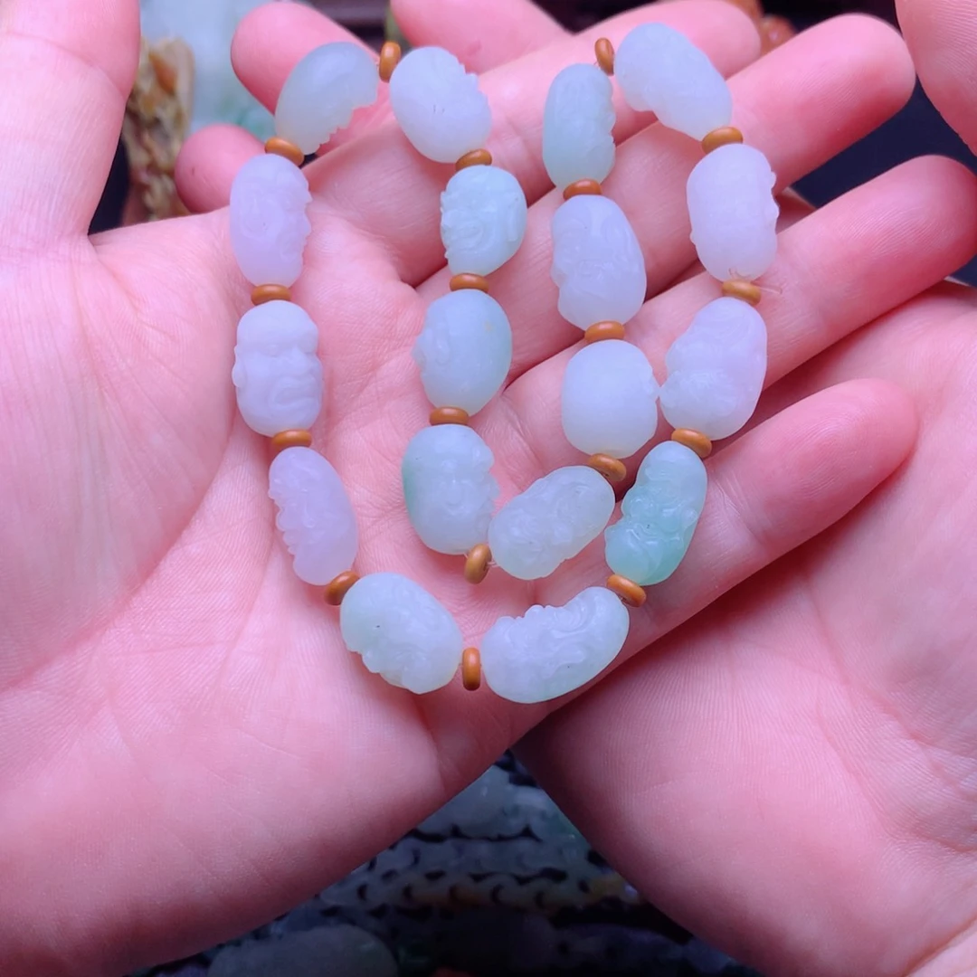 定制翡翠未镶嵌H****生十八罗汉