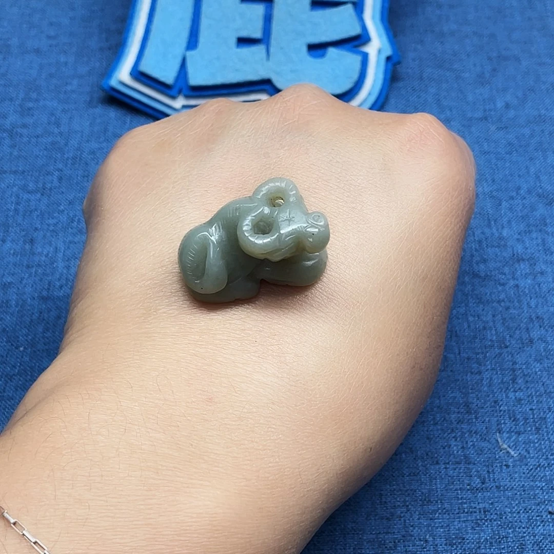 和田玉（墨玉）未镶嵌颈饰