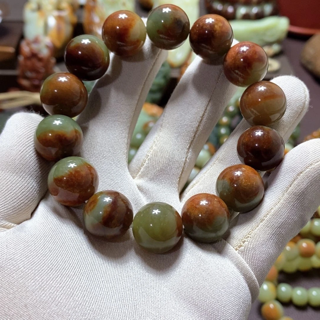 透闪石质玉未镶嵌手链16