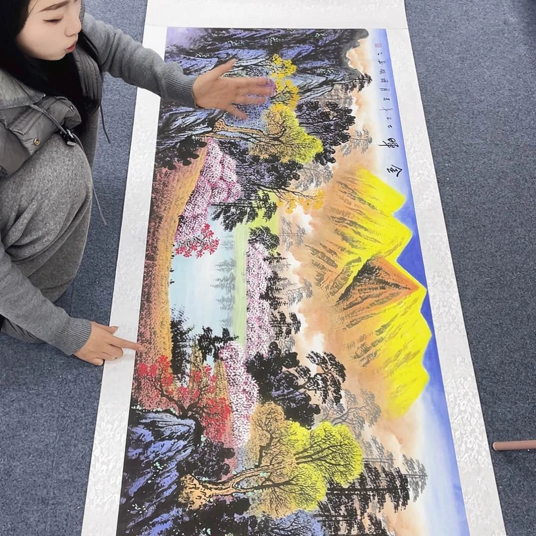 国画作品小姐姐放漏…
