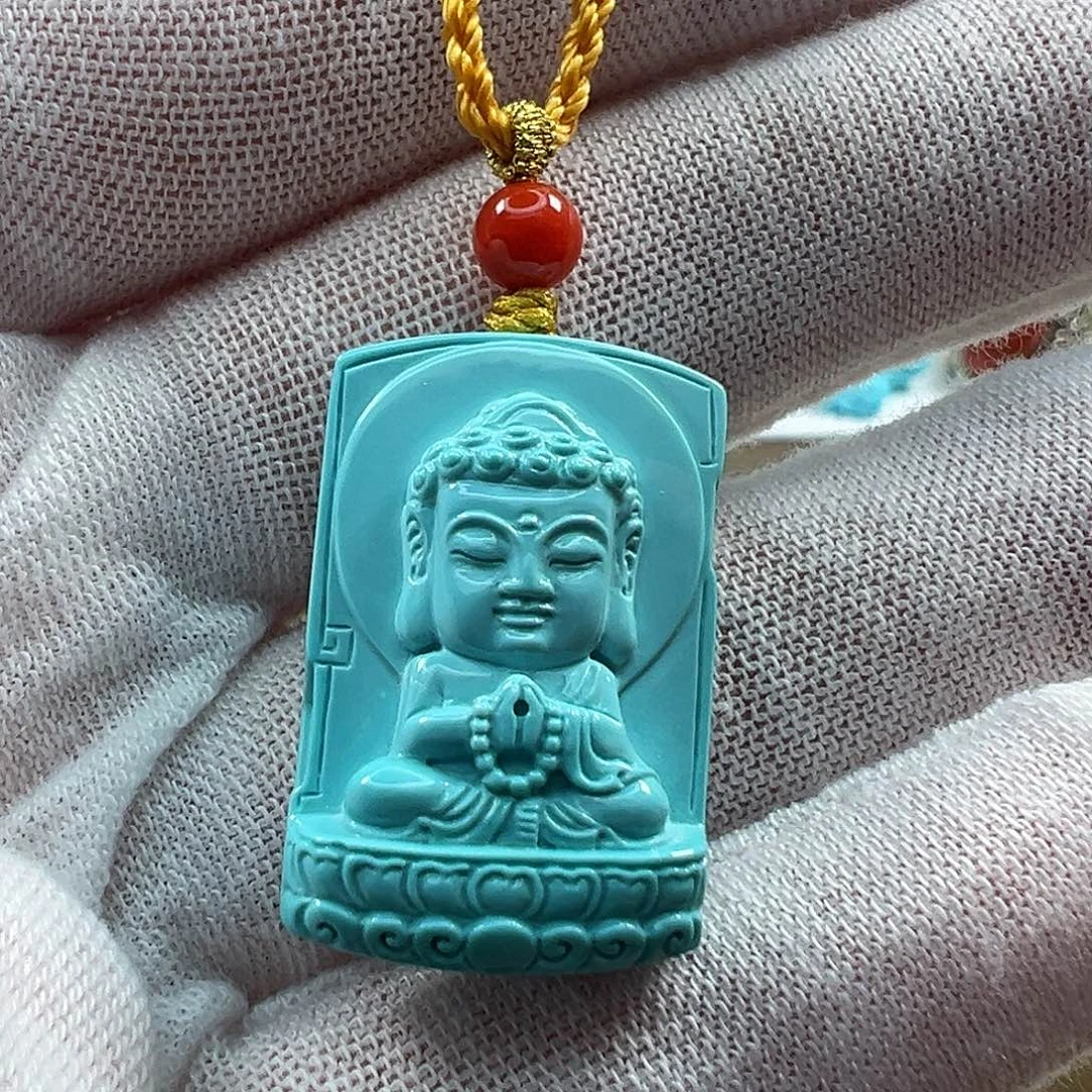 未镶嵌绿松石吊坠(不含链)