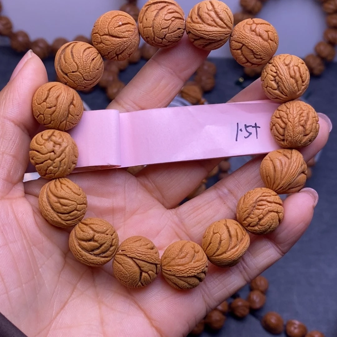 秦岭龙纹桃核16颗