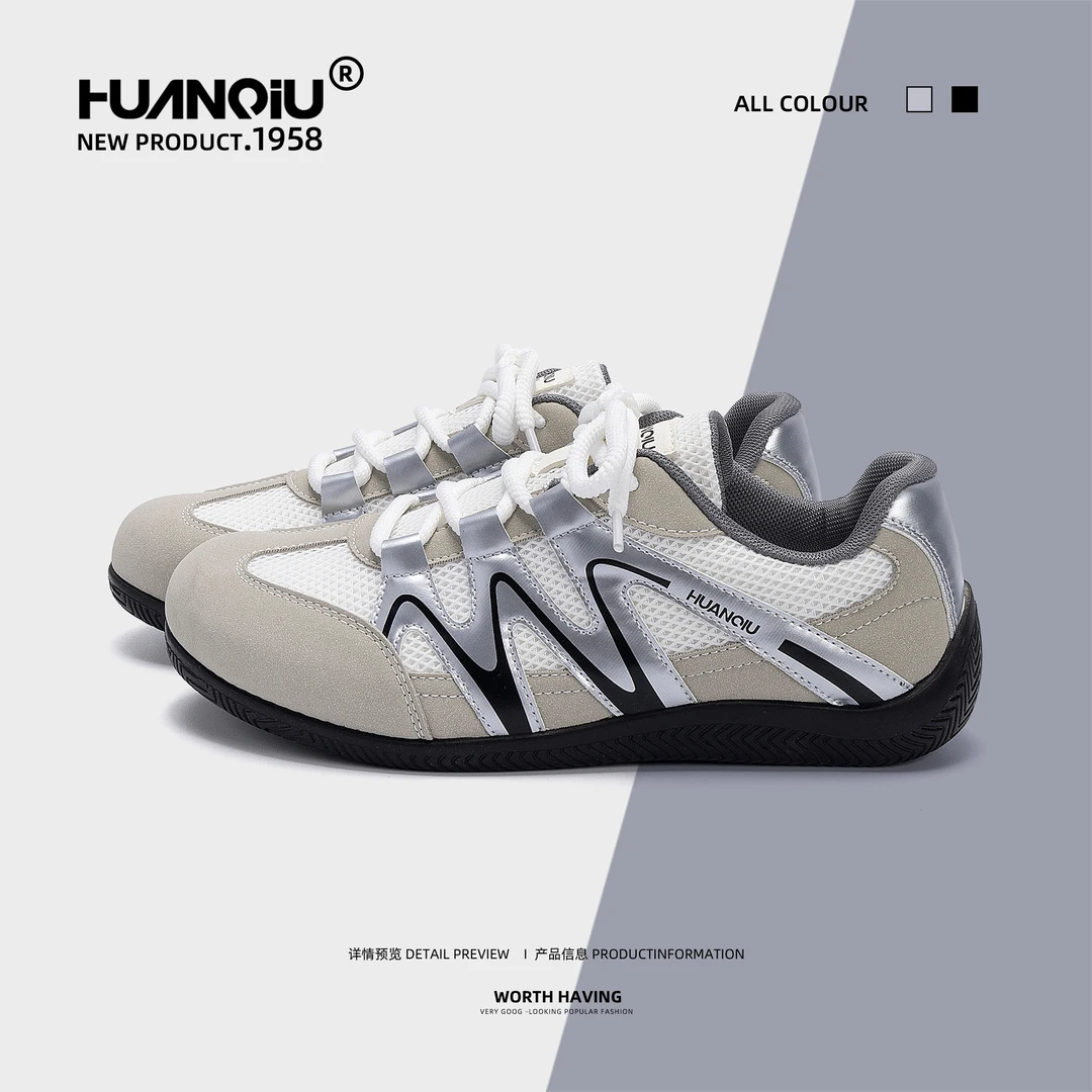 环球内增高赛车鞋男款2025秋季新款男士时尚潮鞋运动户外德训鞋子